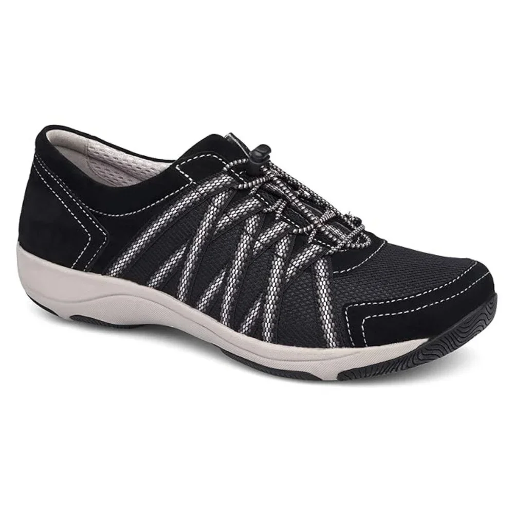 Dansko Women's Black Honor Leather Lace‎ Up Casual Fashion Sneaker Size 8